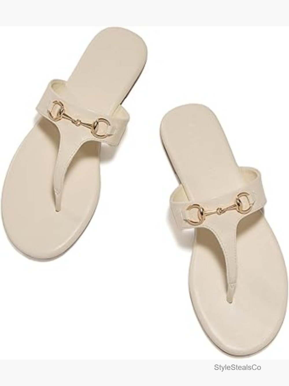 Women's Metal Chain Flip Flops Flat Sandals Summer Comfortable Dressy Slippers